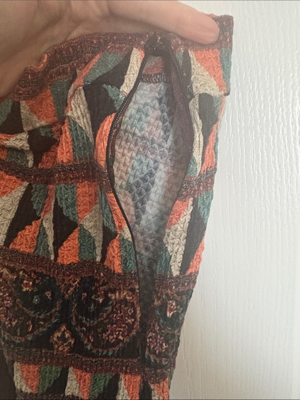 FARM Rio Burgundy Multicolor Printed Maxi Skirt - Picture 6 of 7